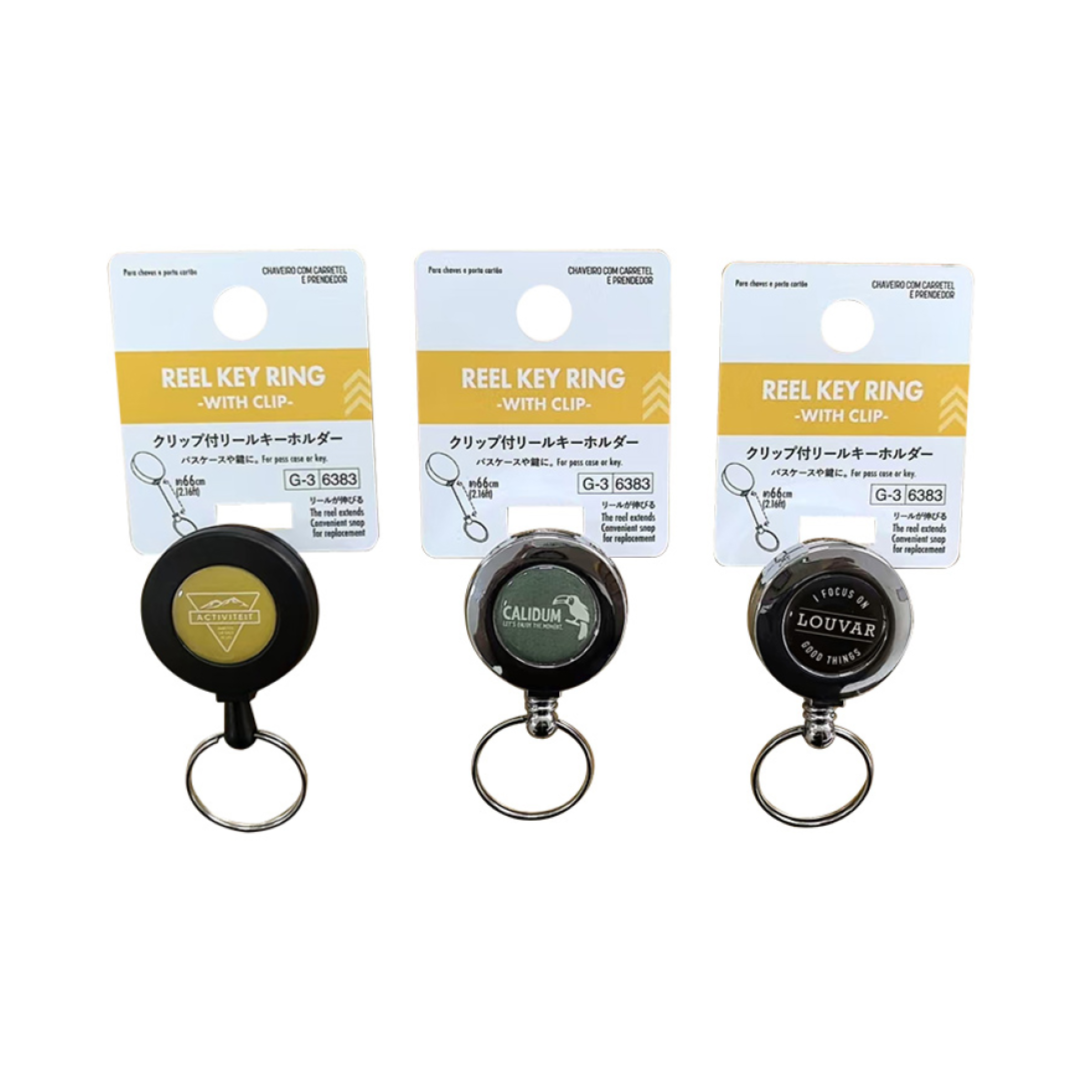 Reel Key Ring with Clip