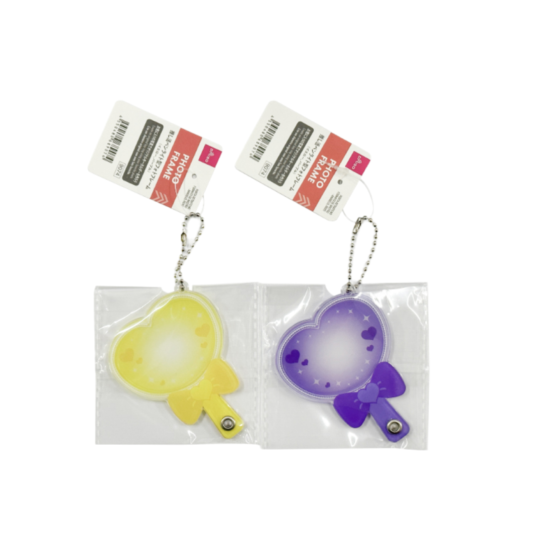 Oshikatsu Glow Stick Shaped Photo Frame Yellow Purple