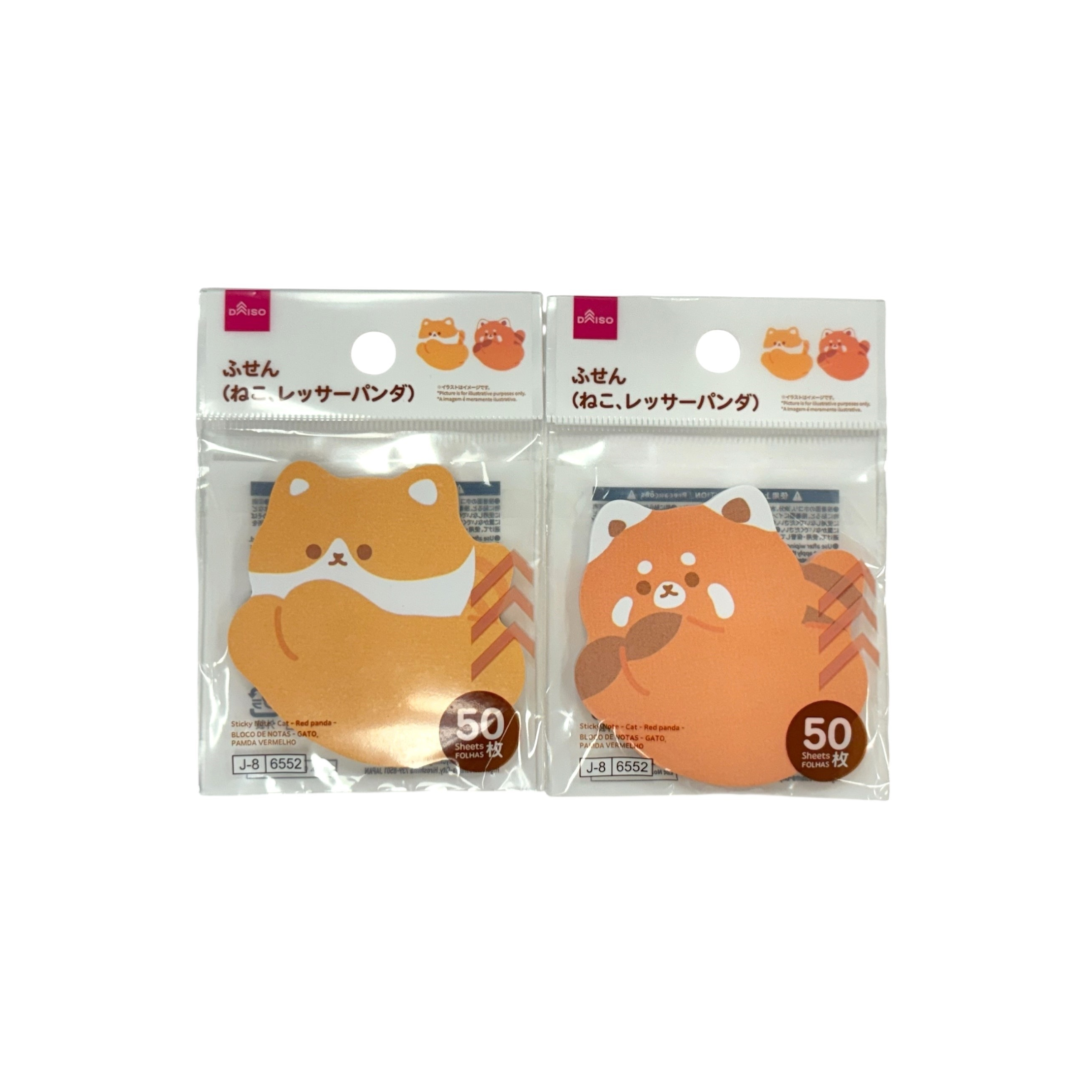 Sticky Note 50 Sheets Cat Red Panda