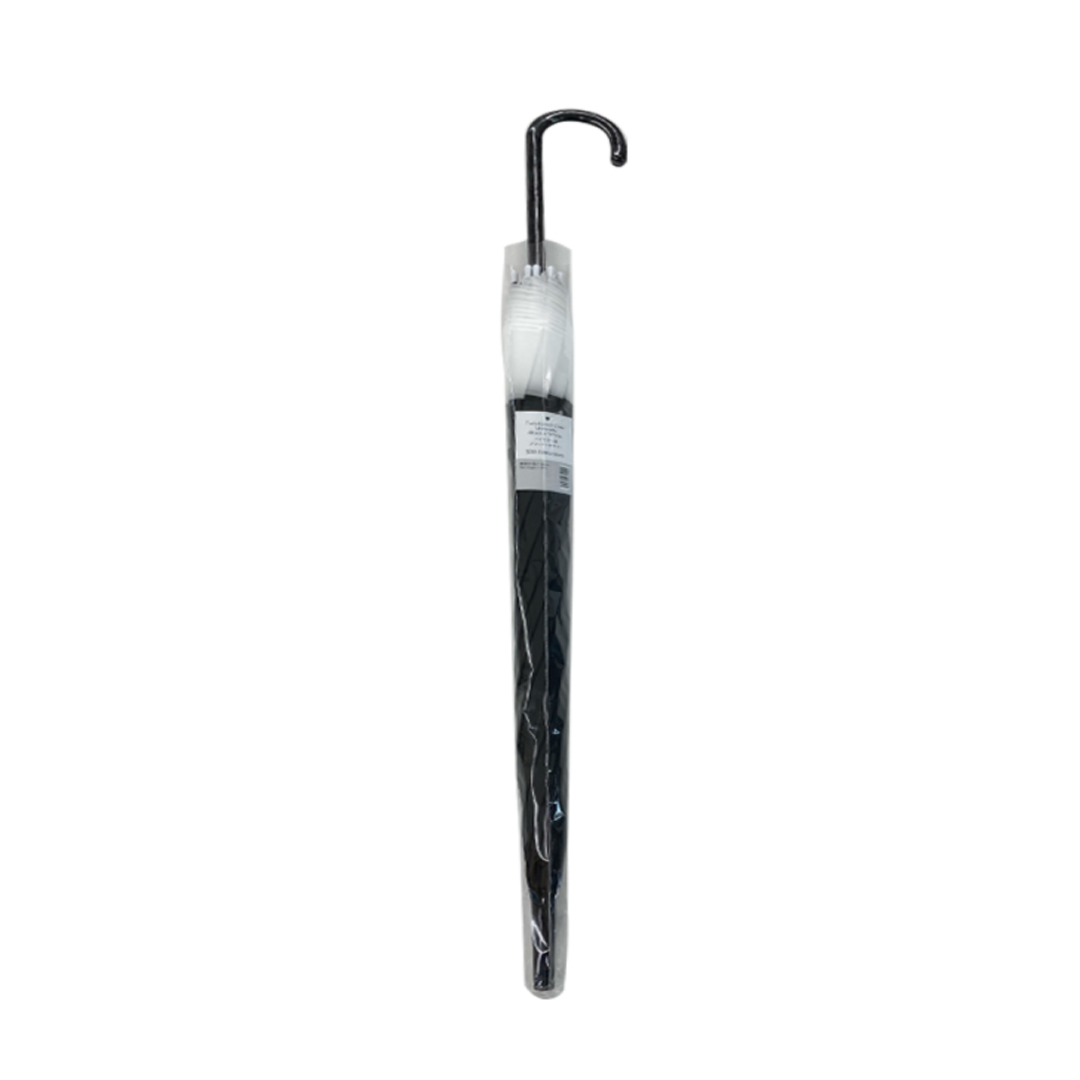 Two Toned Clear Umbrella Black x White
