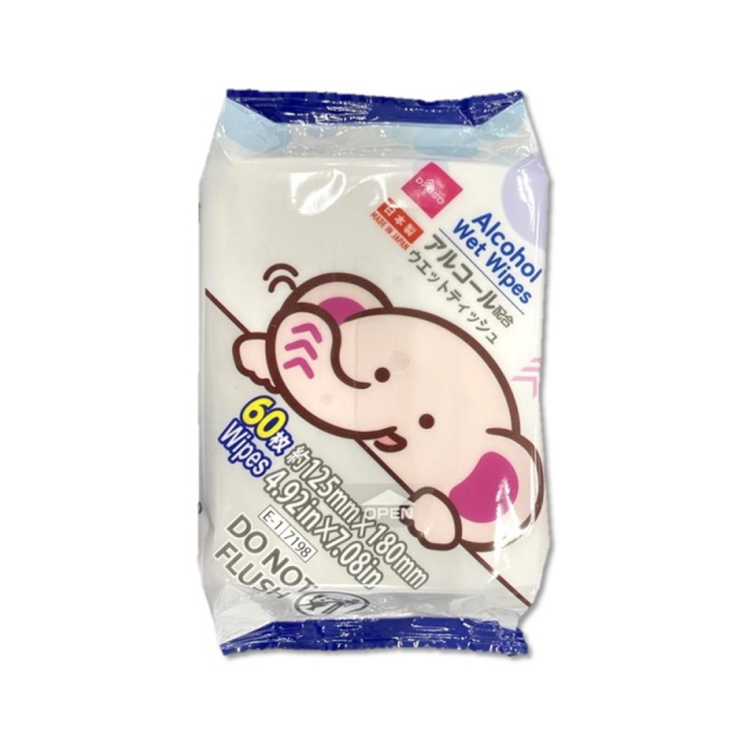 Alcohol Wet Wipes 60 Wipes Daizo