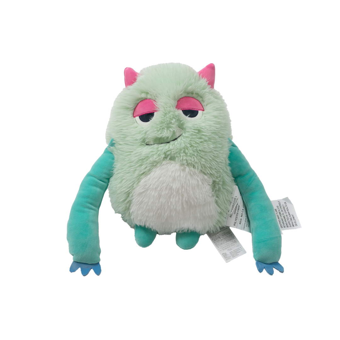 Hug Pillow Long Hair Monster Light Green