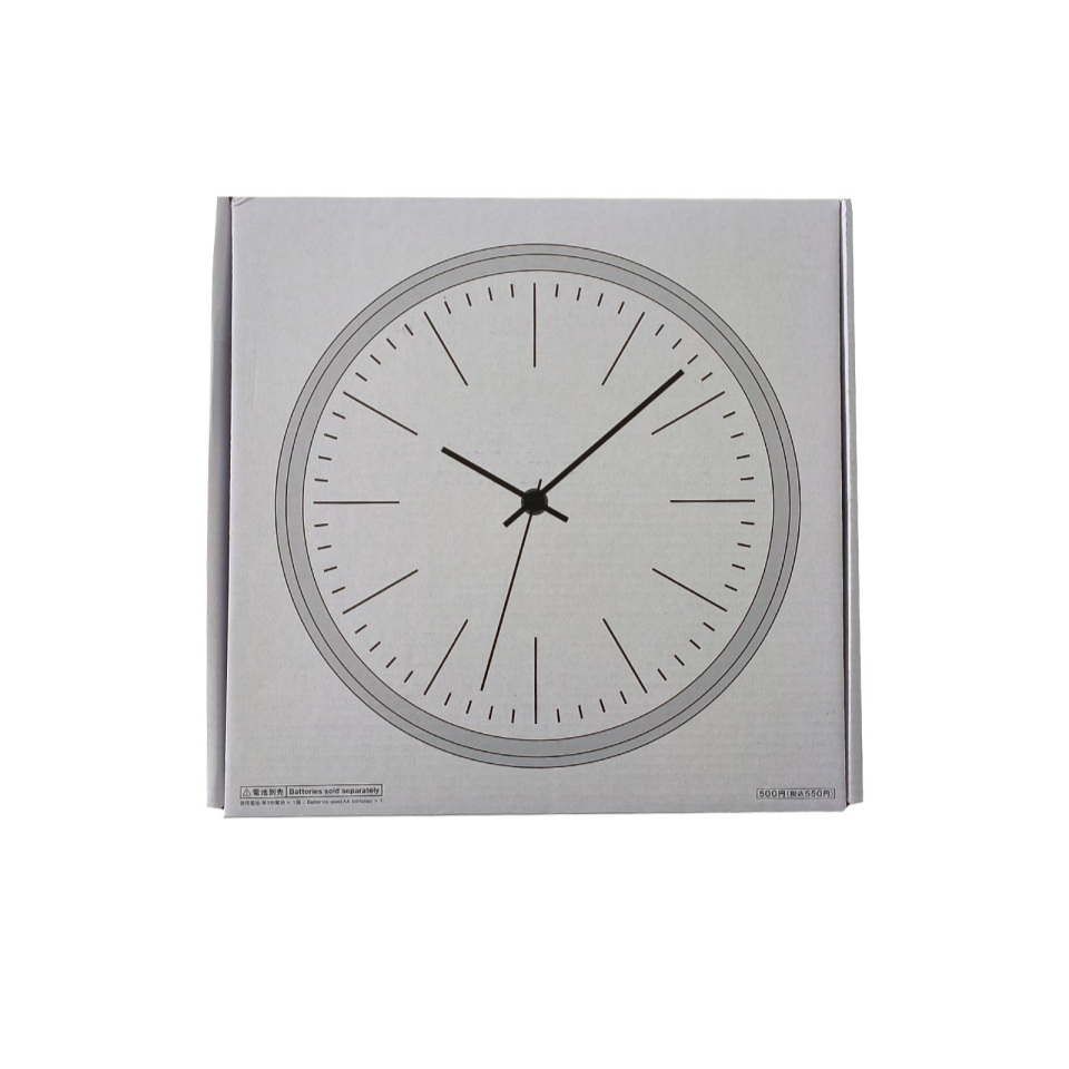 Wall Clock without Numbers White