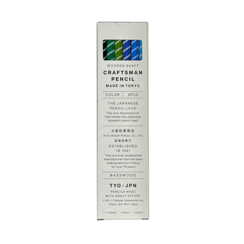 Craftsman Pencil 6 Colors Cool Color