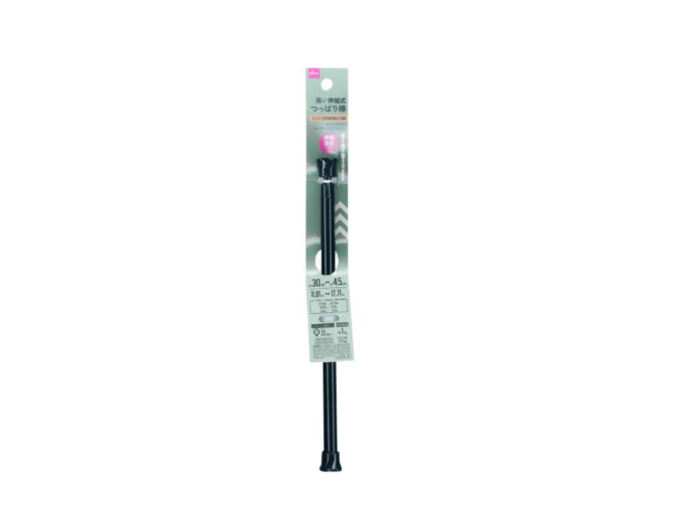 Black Extendable Rod 30cm to 45cm