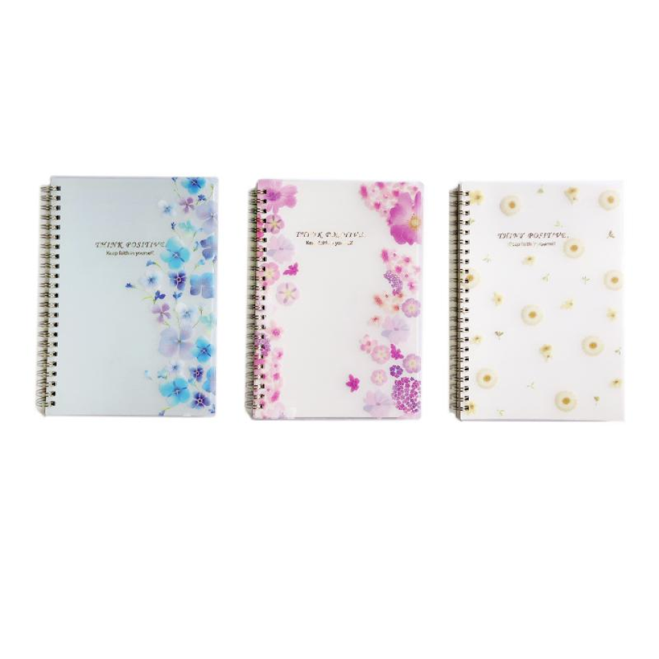 Spiral Notebook Flower A5
