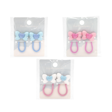 Hair Pony Set Pastel Ribbon