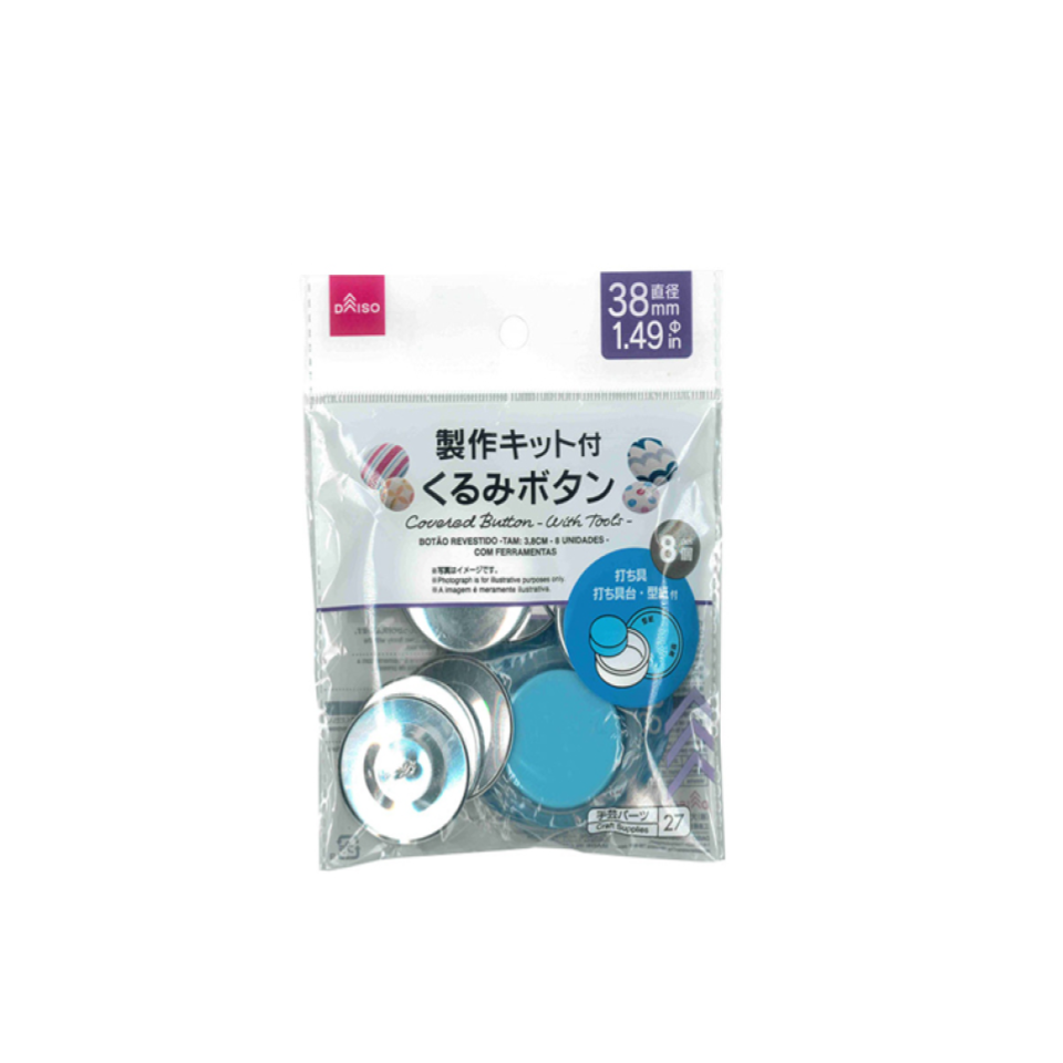 Covered Button 38mm with Tools