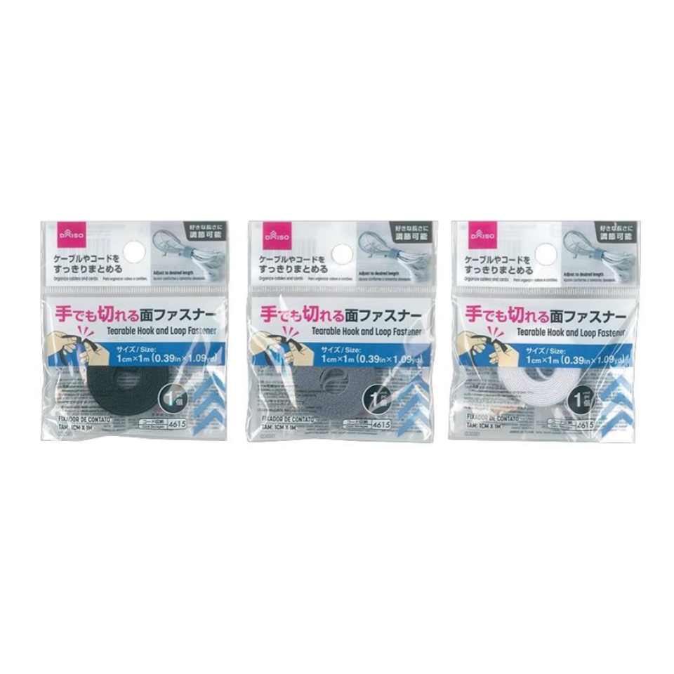 Tearable Hook and Loop Fastener 1cm x 1m