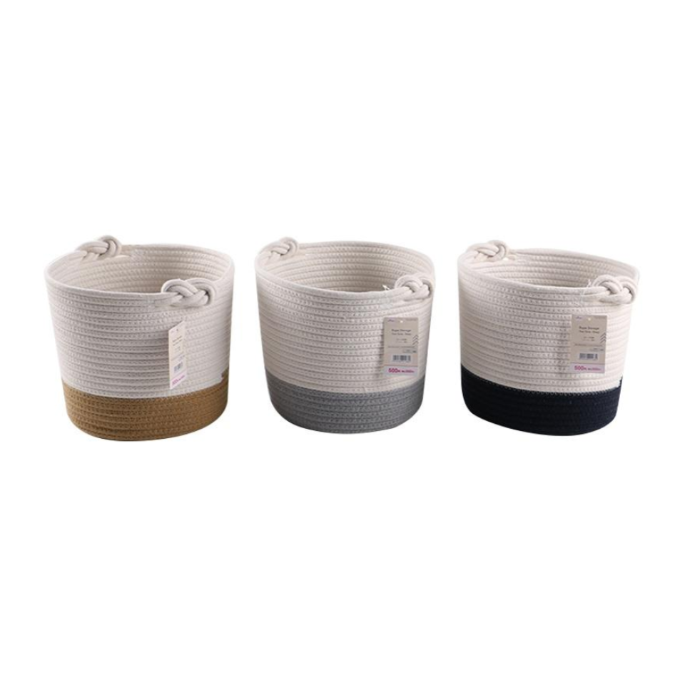 Rope Storage Two Tone Deep 26cm x 26cm x 23cm