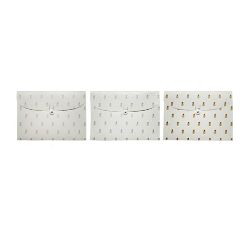 Letter Size 8 Pocket Organizer Case Pineapples