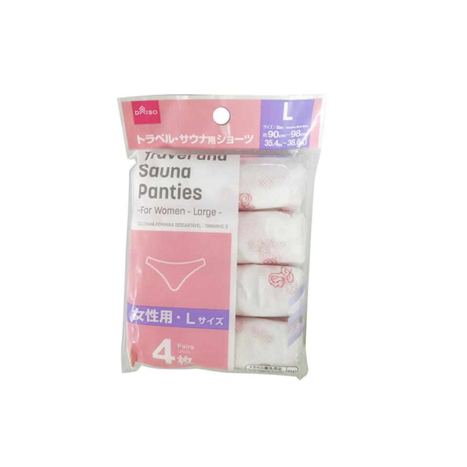 Travel and Sauna Panties for Women Large