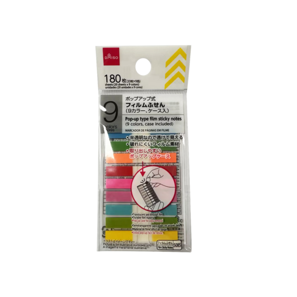 Pop Up Type Film Sticky Notes with Case
