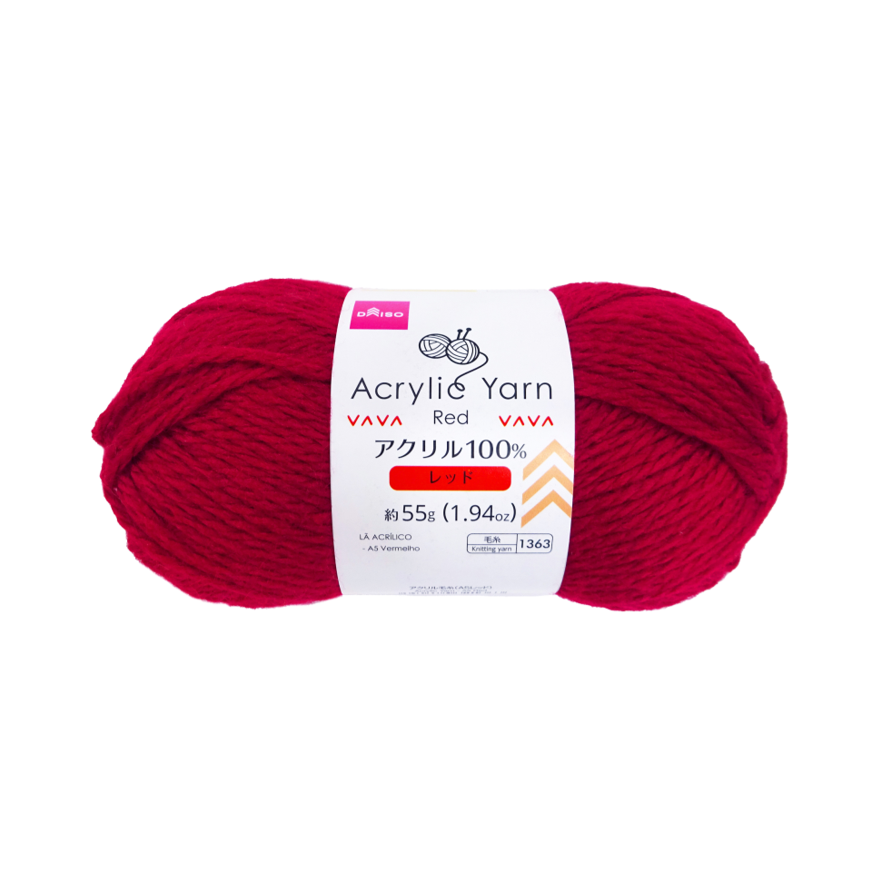 Acrylic Yarn A5 Red