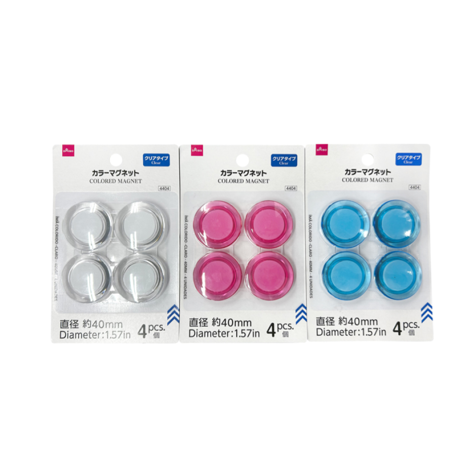 Colored Magnet Clear 40mm