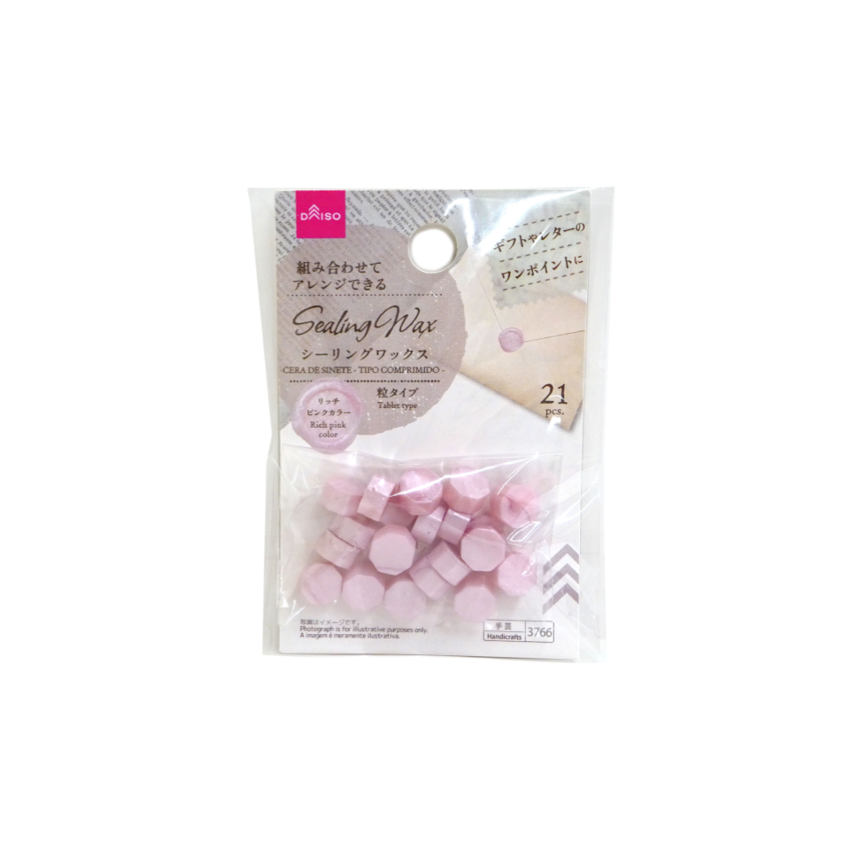 Sealing Wax Tablet Type Rich Pink