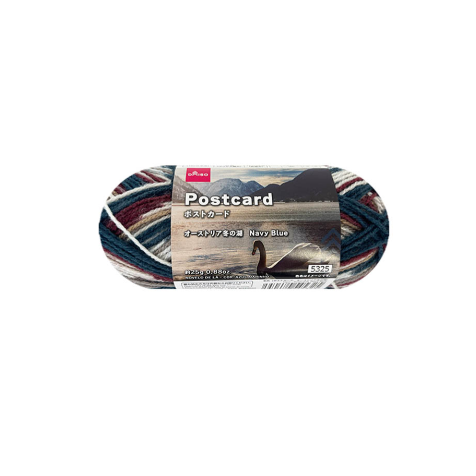 Yarn Postcard Navy Blue