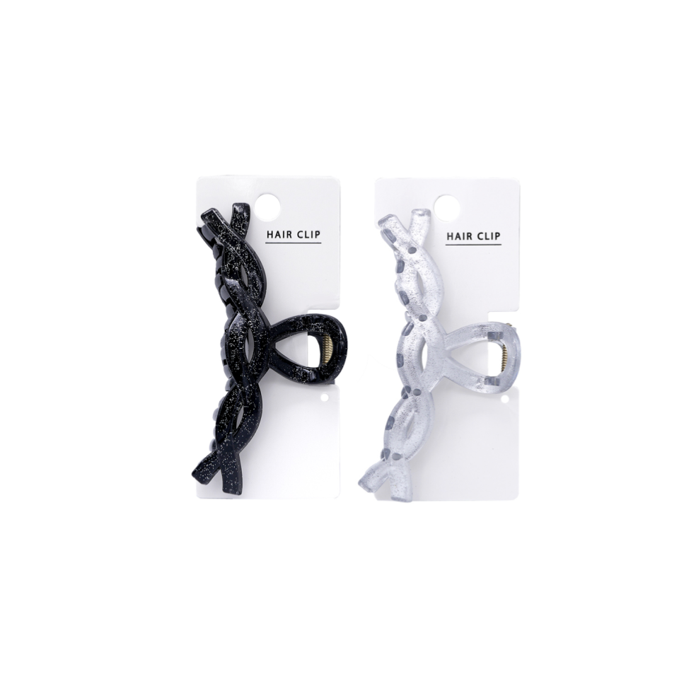 Claw Clip Glitter Cross Line
