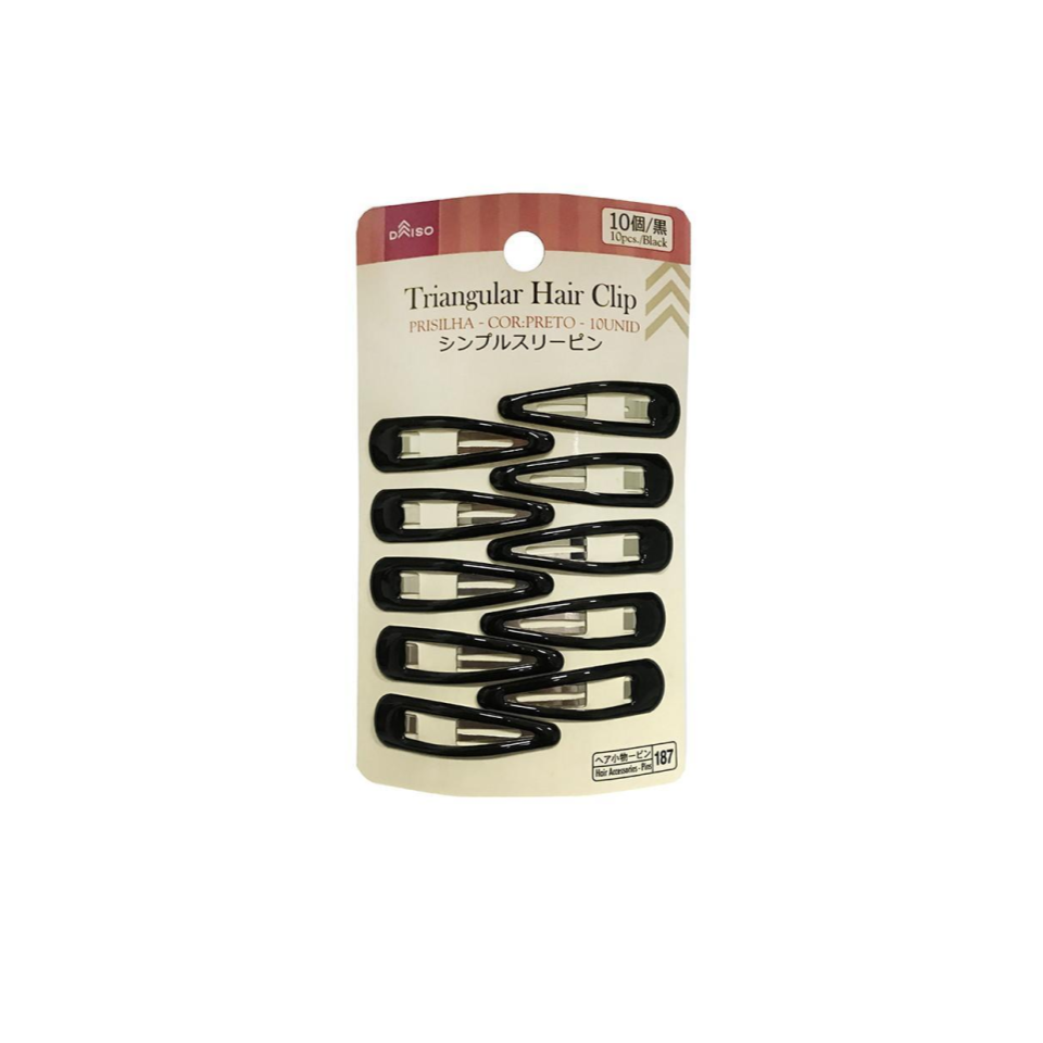 Triangular Hair Clip Black