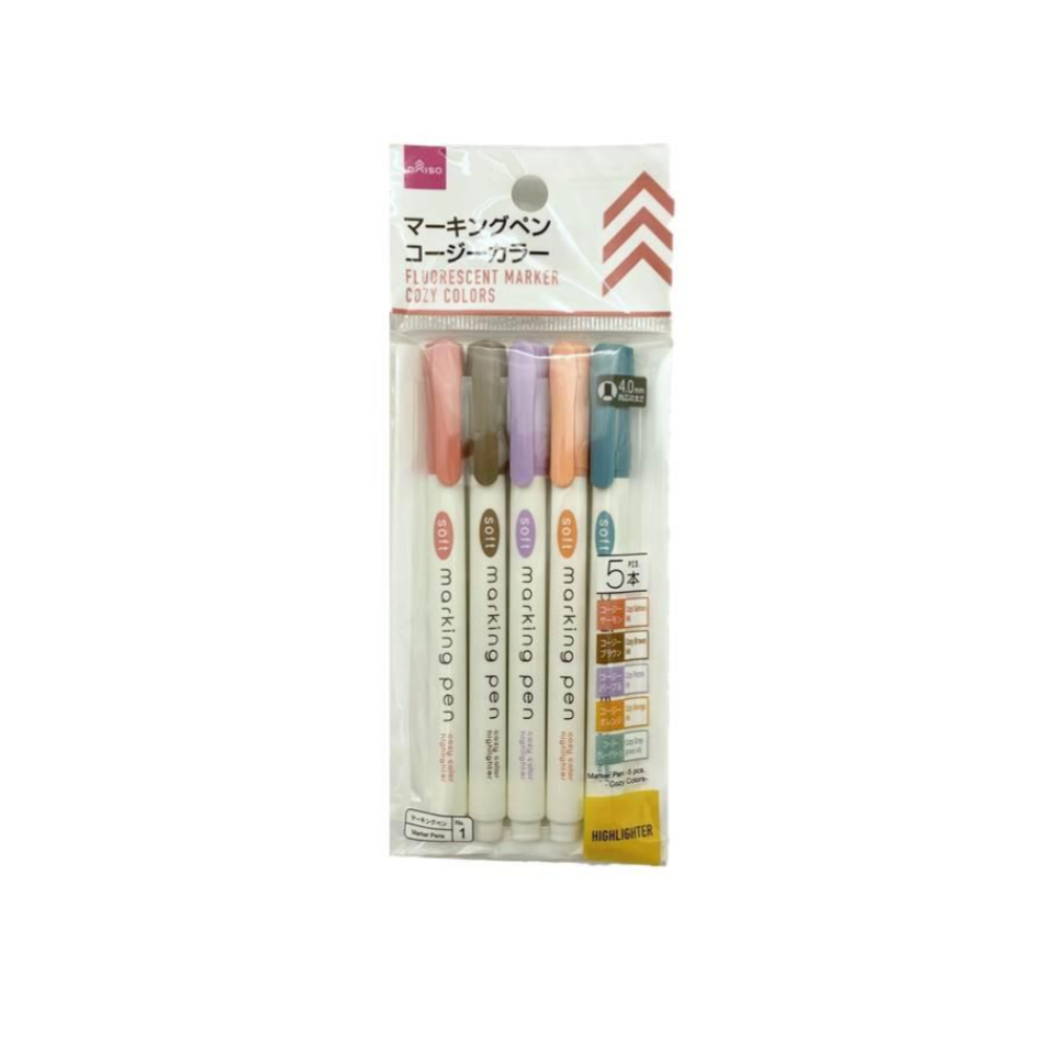 Marker Pen Cozy Colors