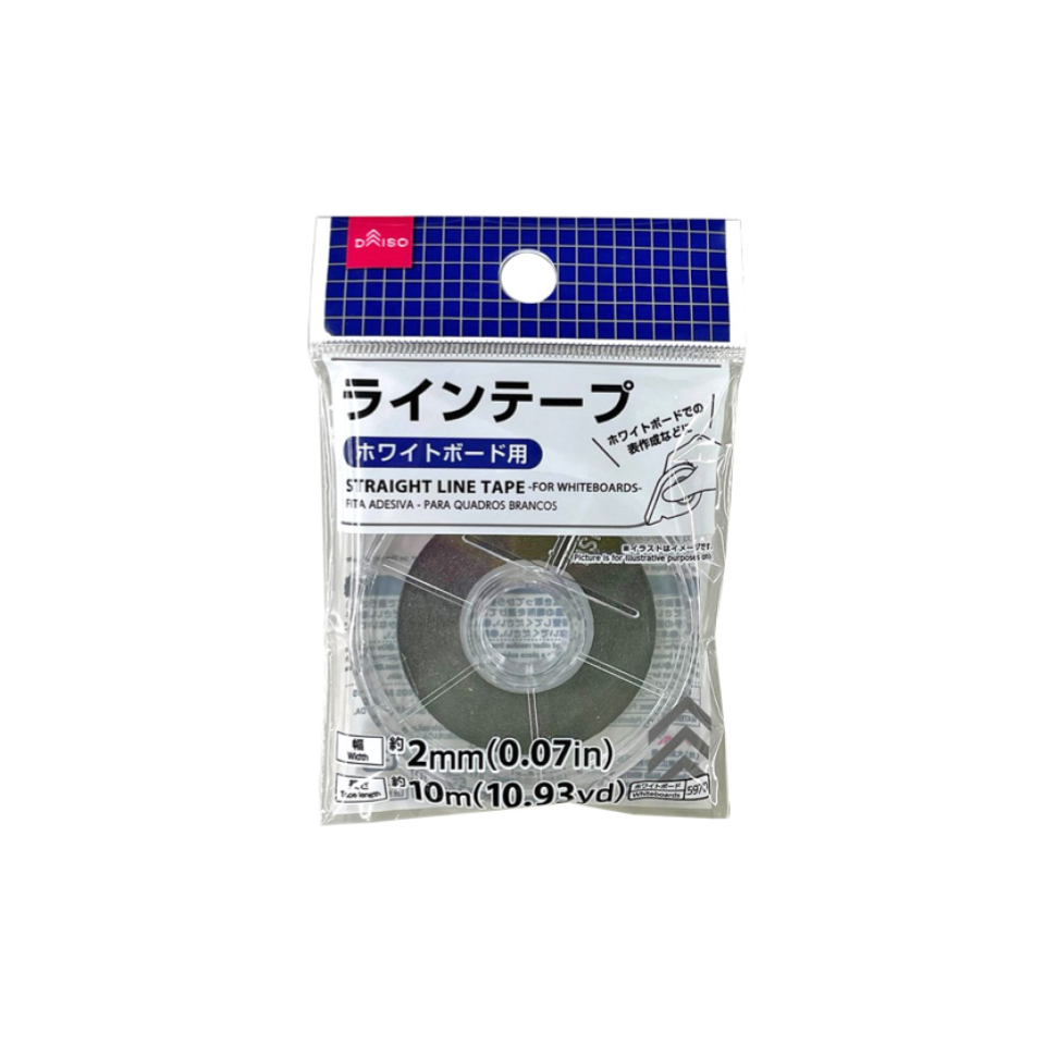 Straight Line Tape for Whiteboards