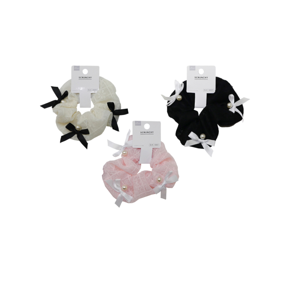 Scrunchie with Mini Ribbon Lace Style