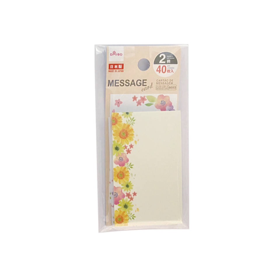 Message Card Flower