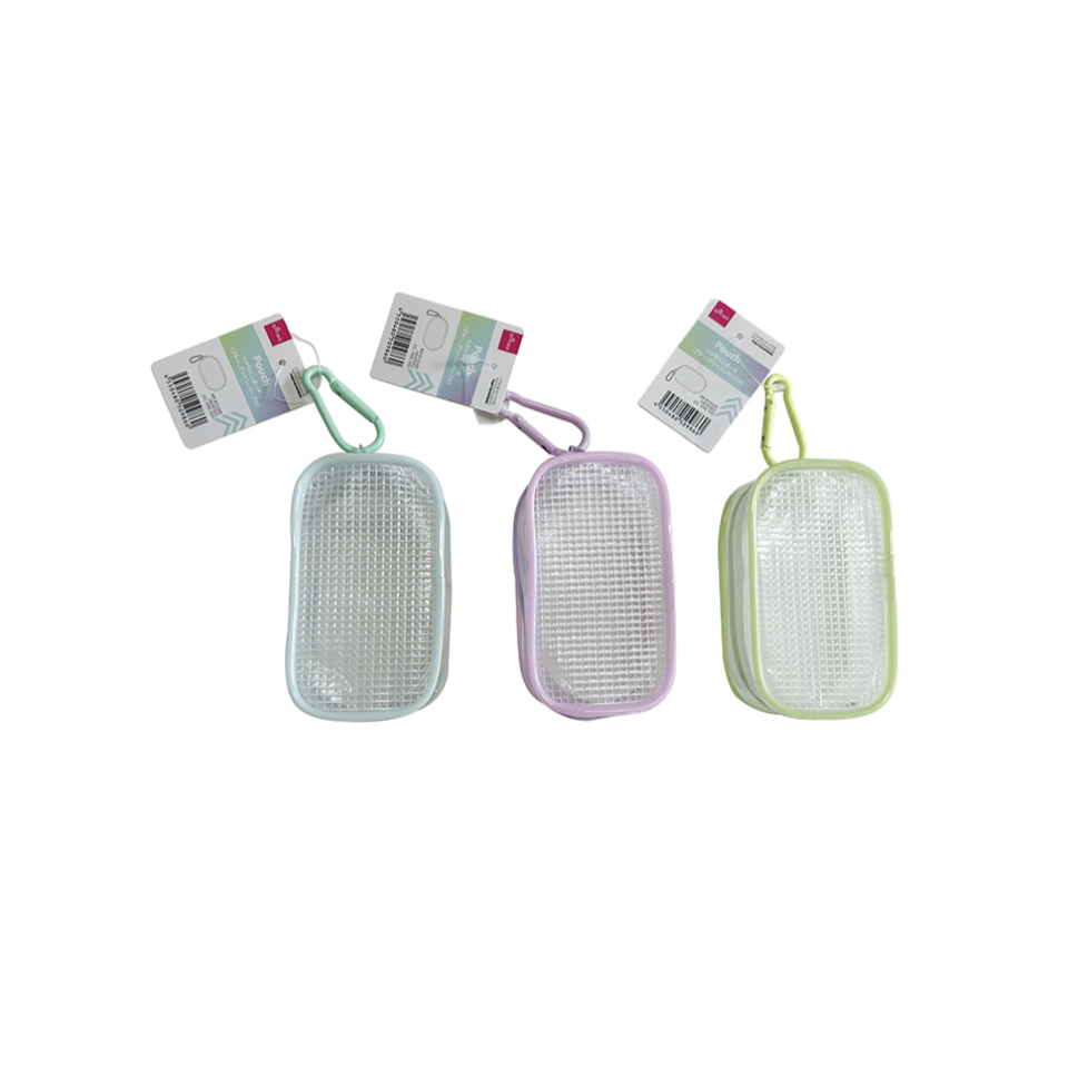 Mini Pouch with Gusset Blue/Green/Purple