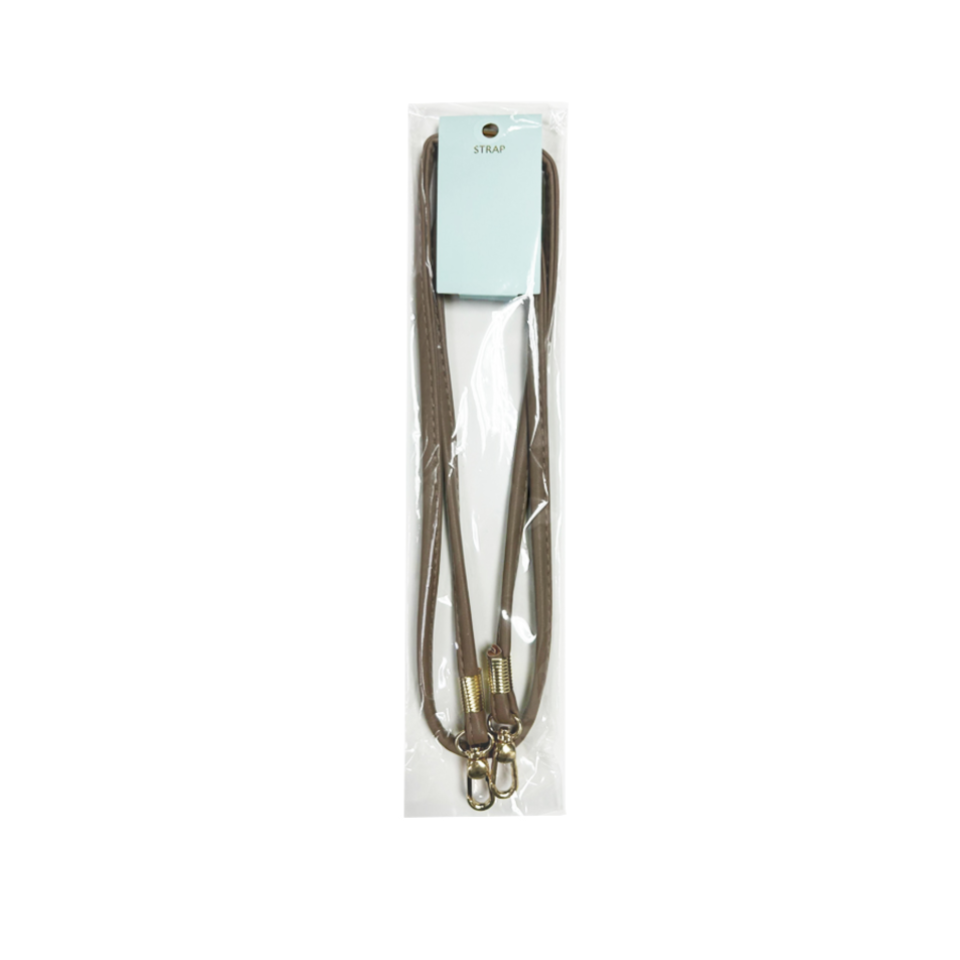 Shoulder Strap Synthetic Leather Brown