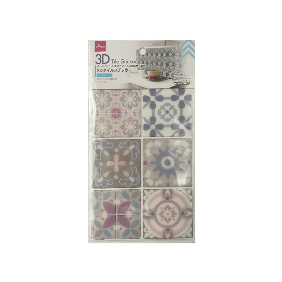 3D Tile Sticker Blue