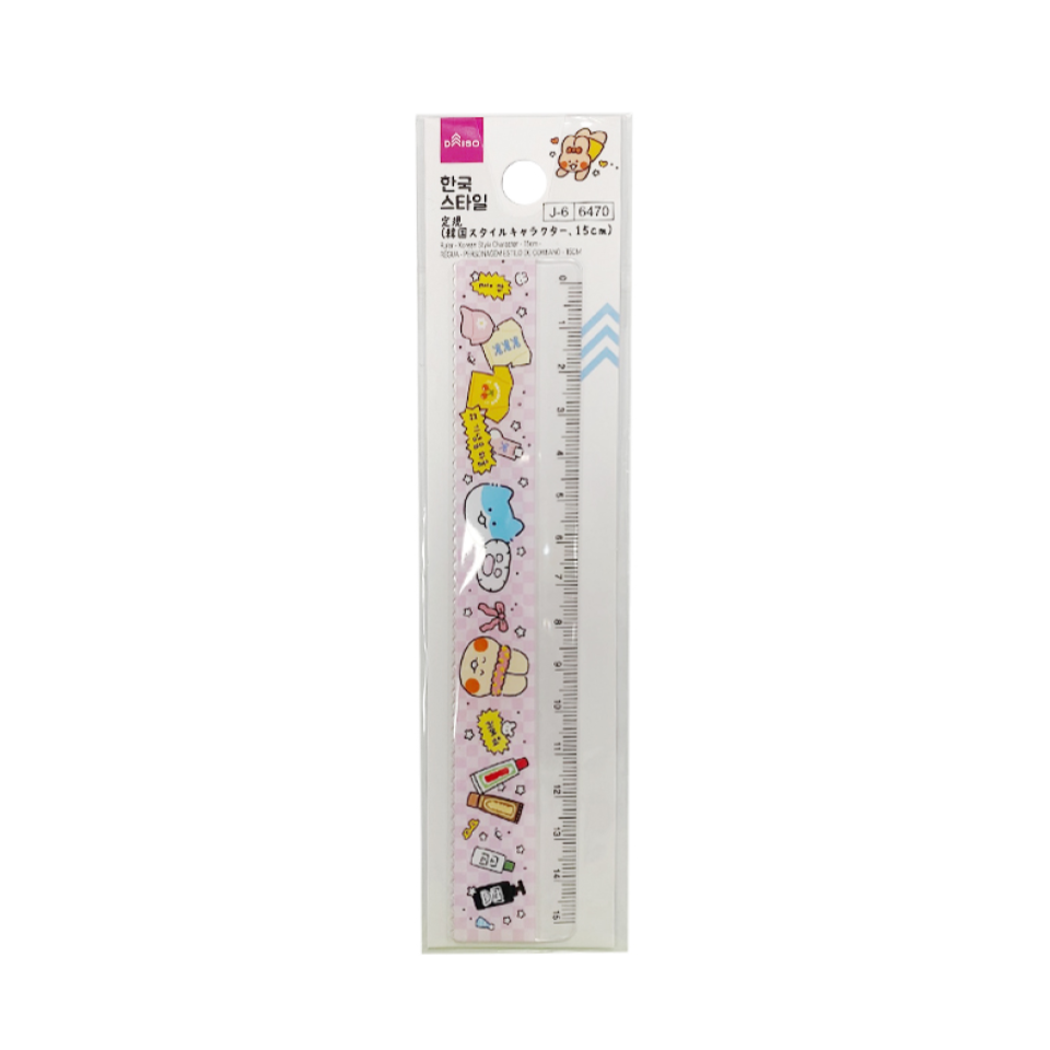 Ruler Korean Style Character 15cm