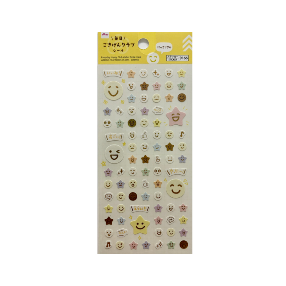 Everyday Happy Club Sticker Smile Mark