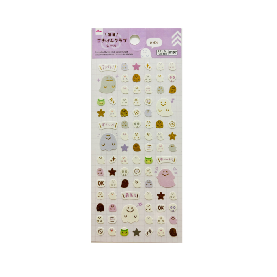Everyday Happy Club Sticker Ghost