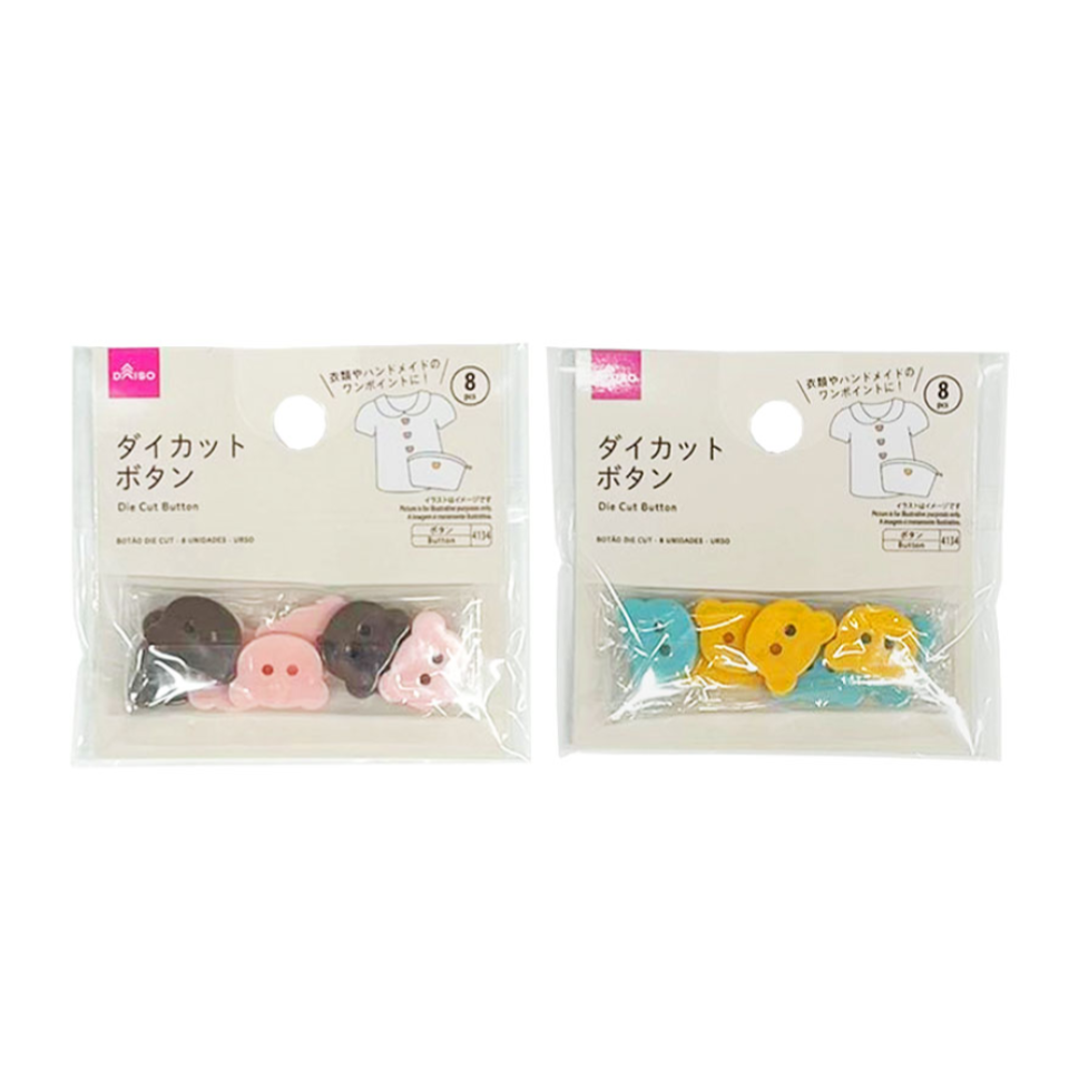 Die Cut Button Bear