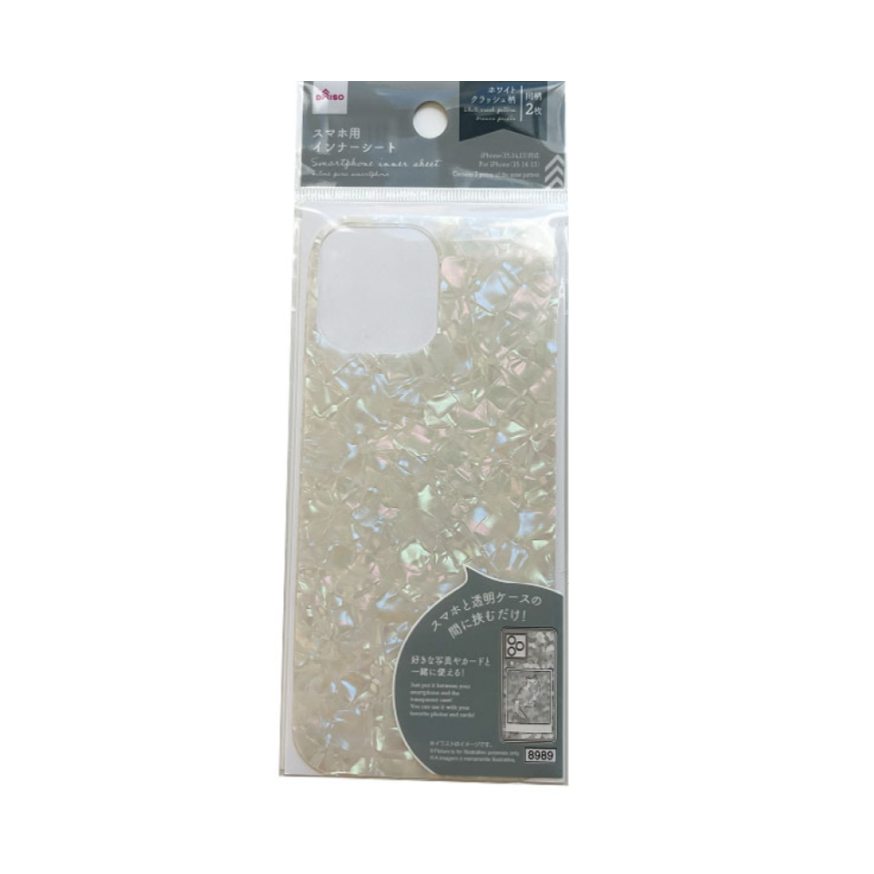 Smartphone Inner Sheet White Crash Pattern