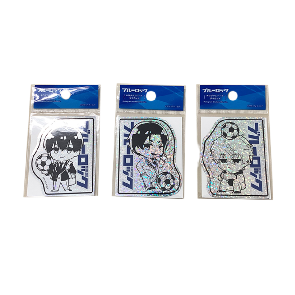 Hologram Stickers Die Cut Blue Lock