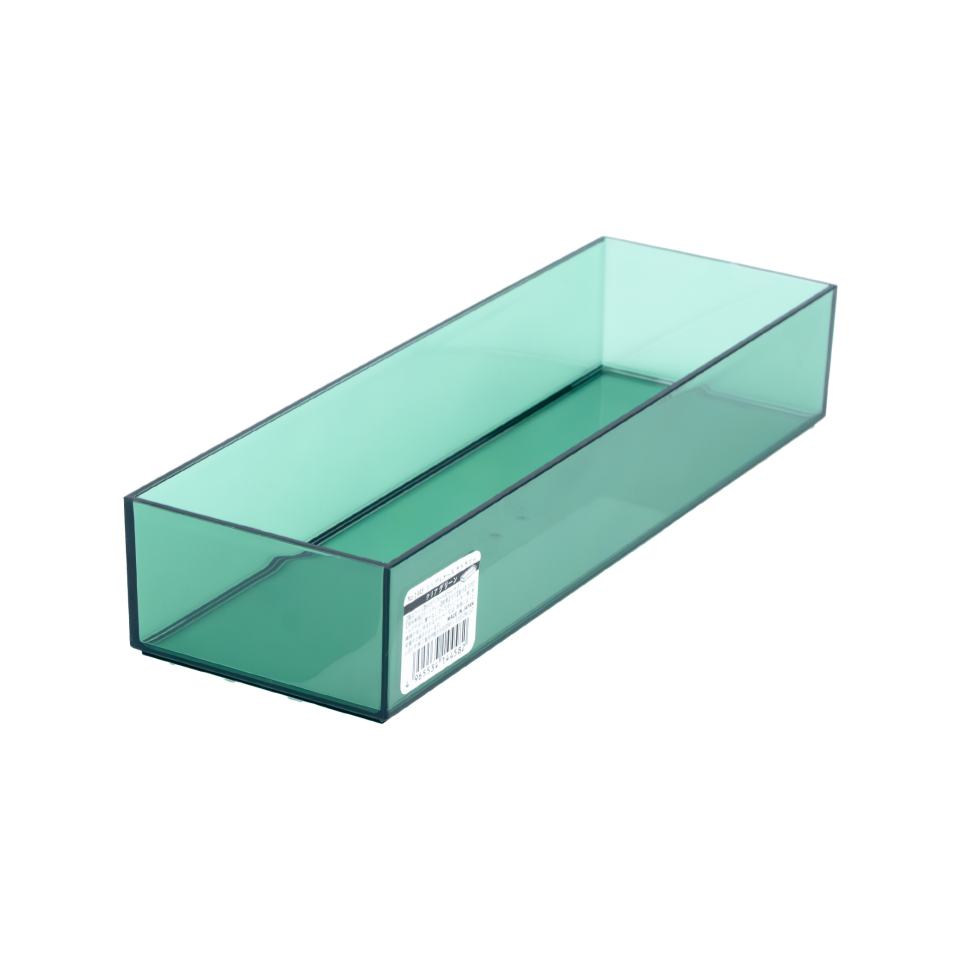 Clear Simple Case for Cutlery Clear Green