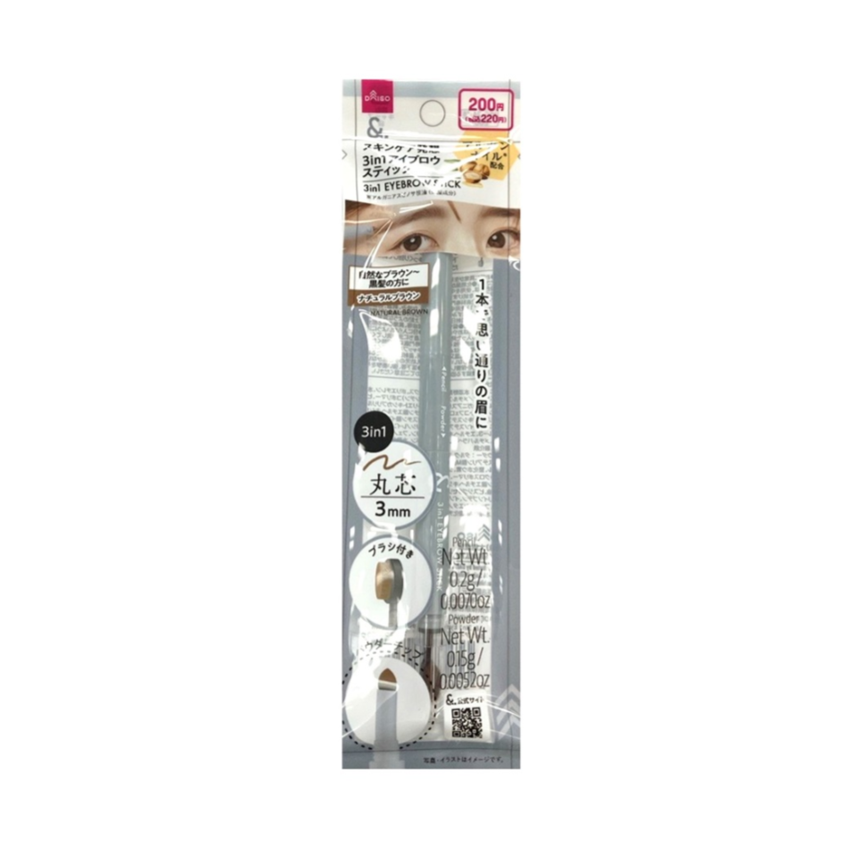 &. Eyebrow Stick Natural Brown 3in1