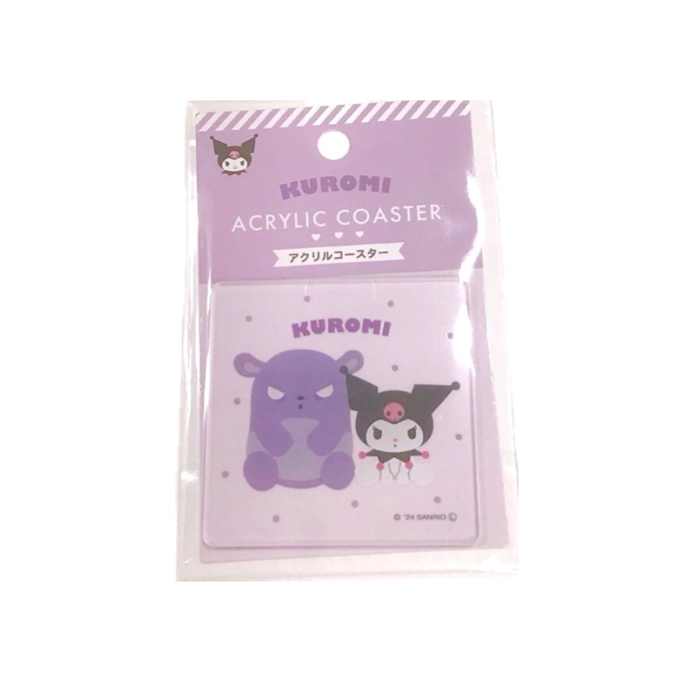 Acrylic Coaster Kuromi Purple
