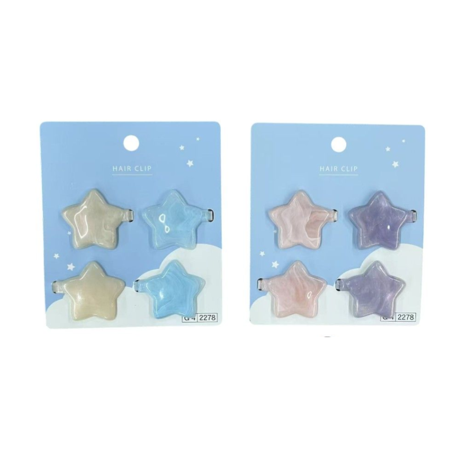 Marble Star Hair Clip