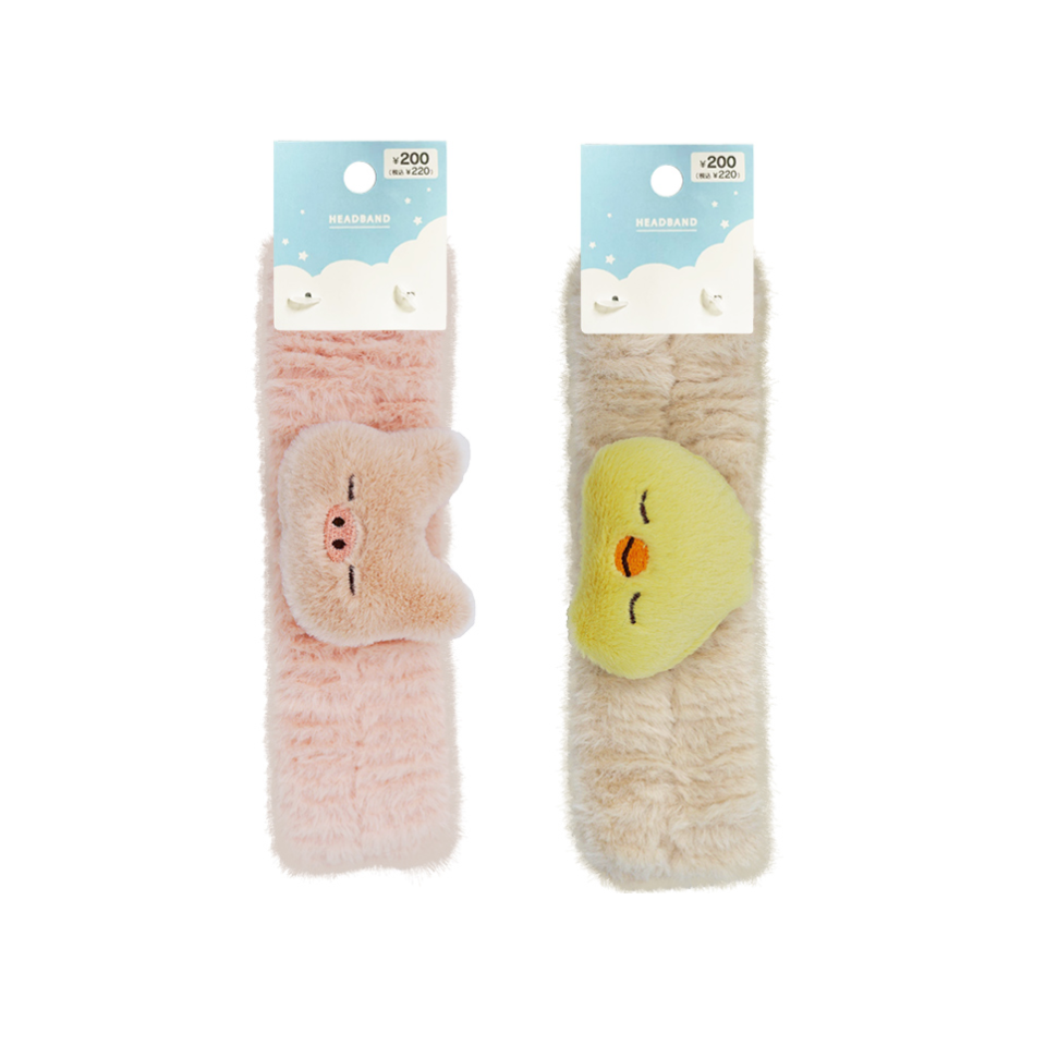 Fluffy Hair Band Sleeping Animal