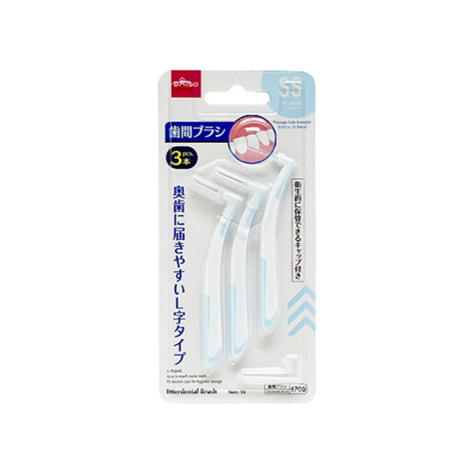 Interdental Brushes with Caps L-Shaped SS
