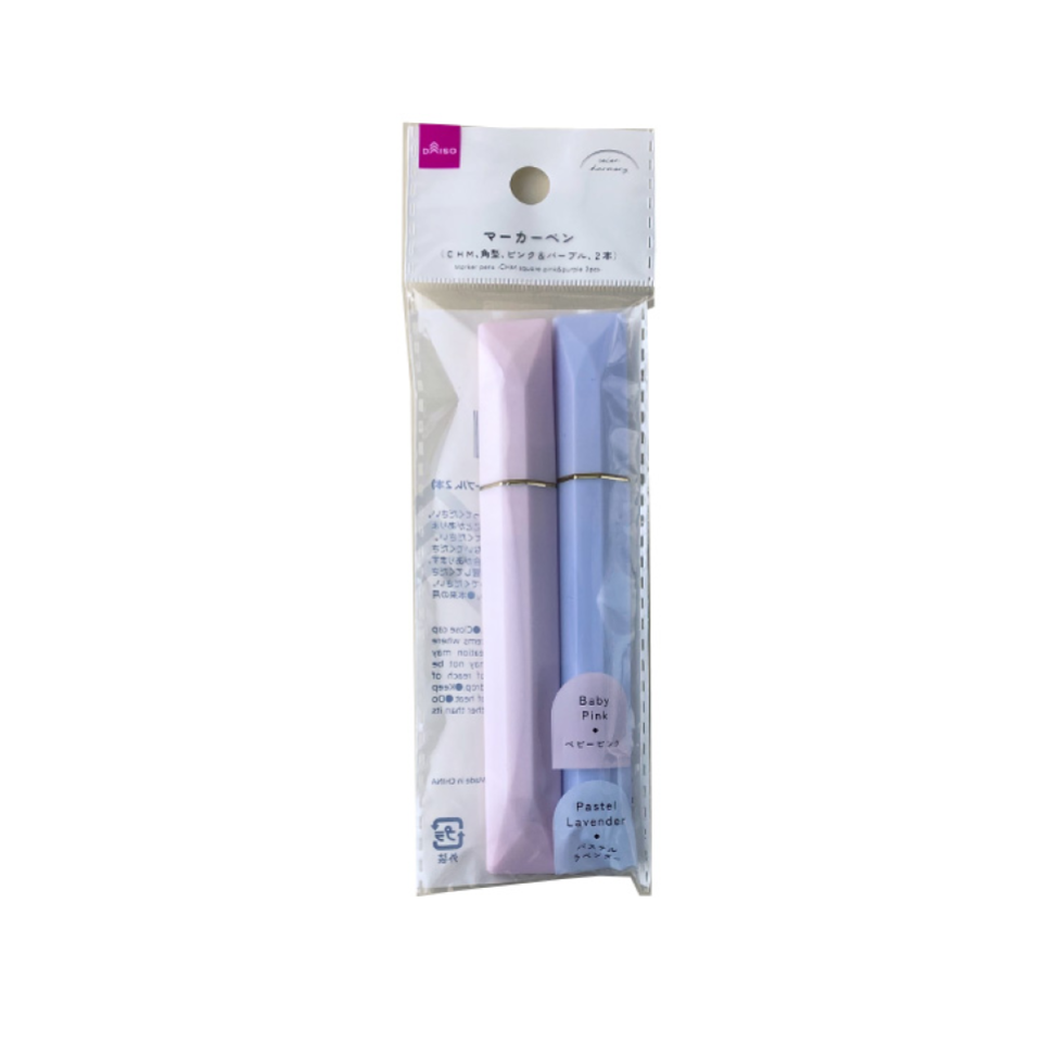 Marker Pens Square Pink & Purple