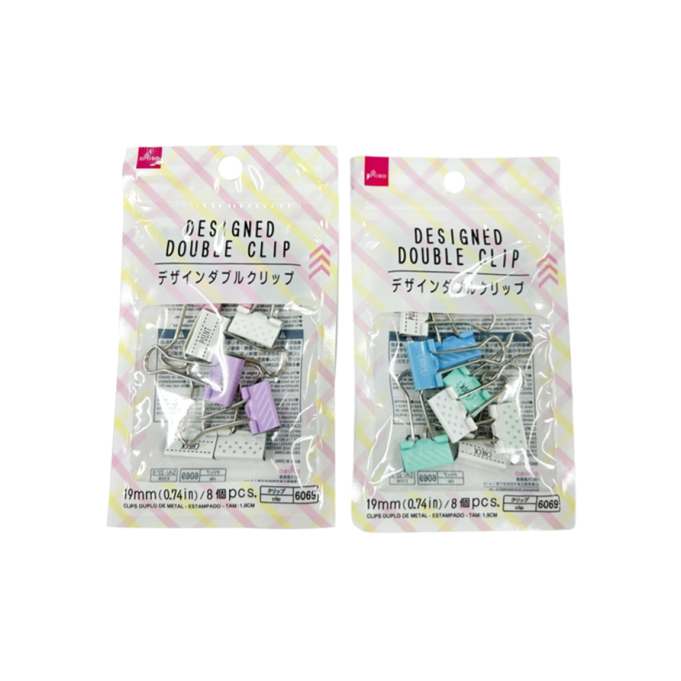 Designed Double Clip 19mm 8pcs