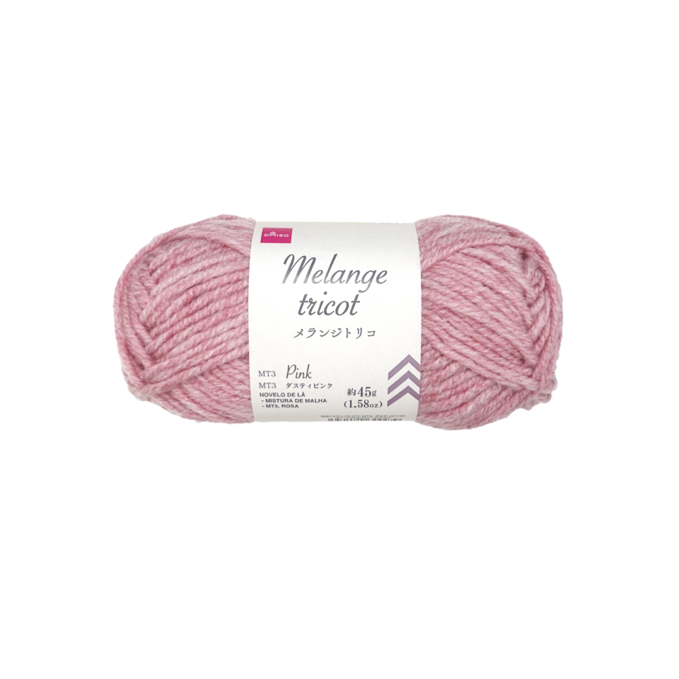 Yarn Melange Tricot Pink