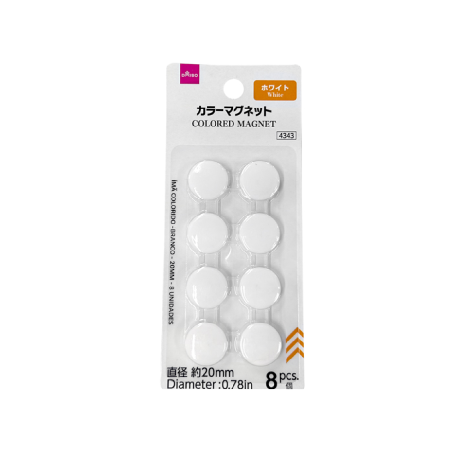Colored Magnet White 20mm