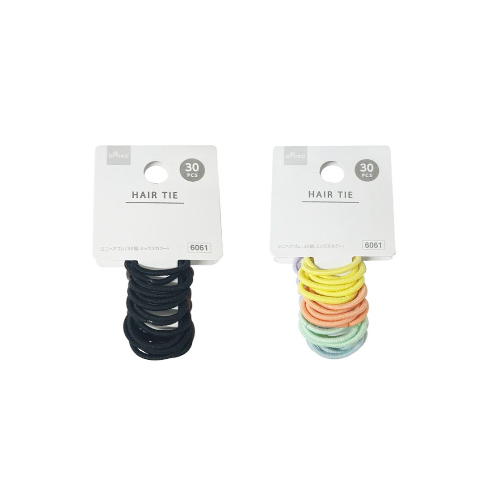 Mini Hair Rubber Mix Color 30pcs