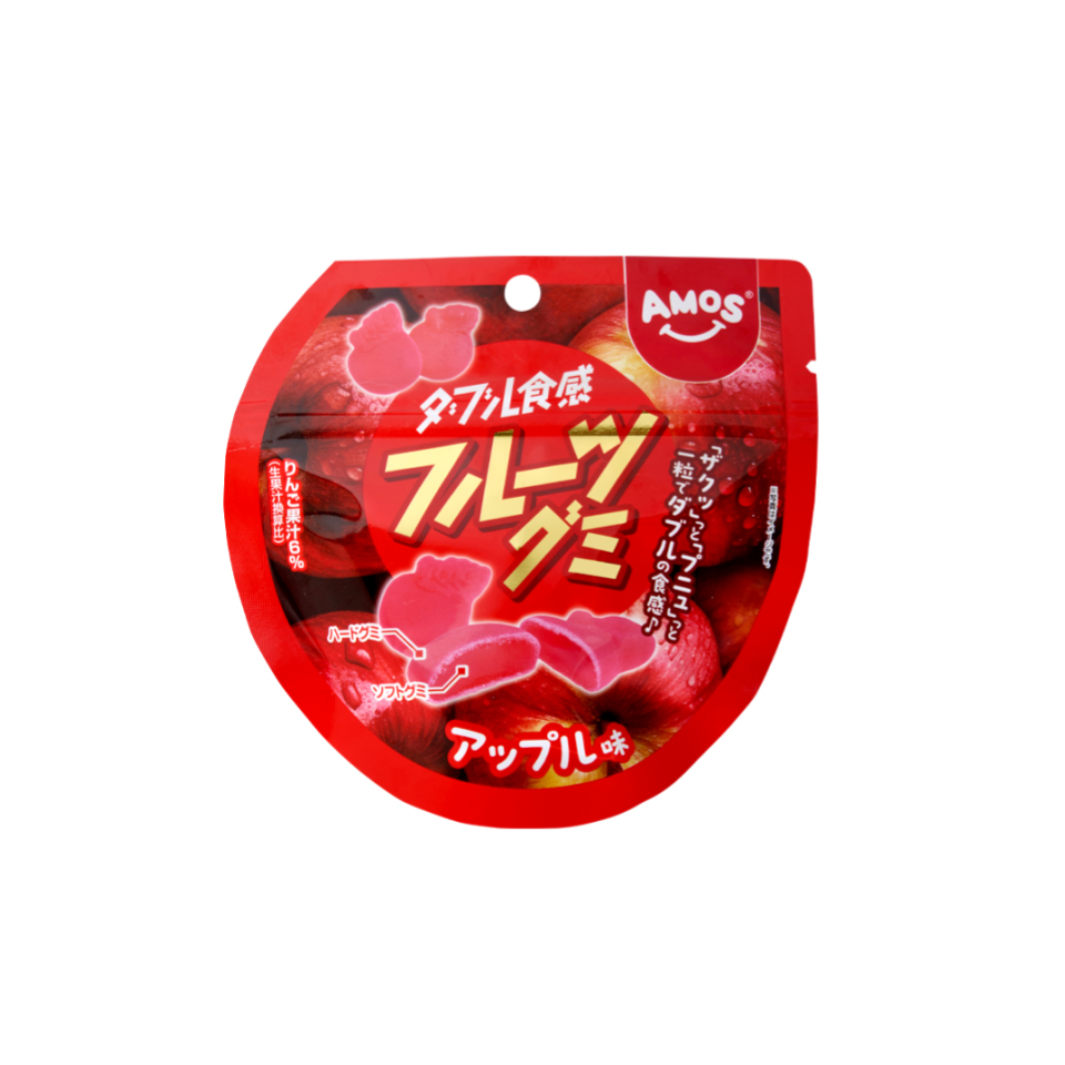 First Japan Double Texture Fruit Gummy Apple Flavor 40g