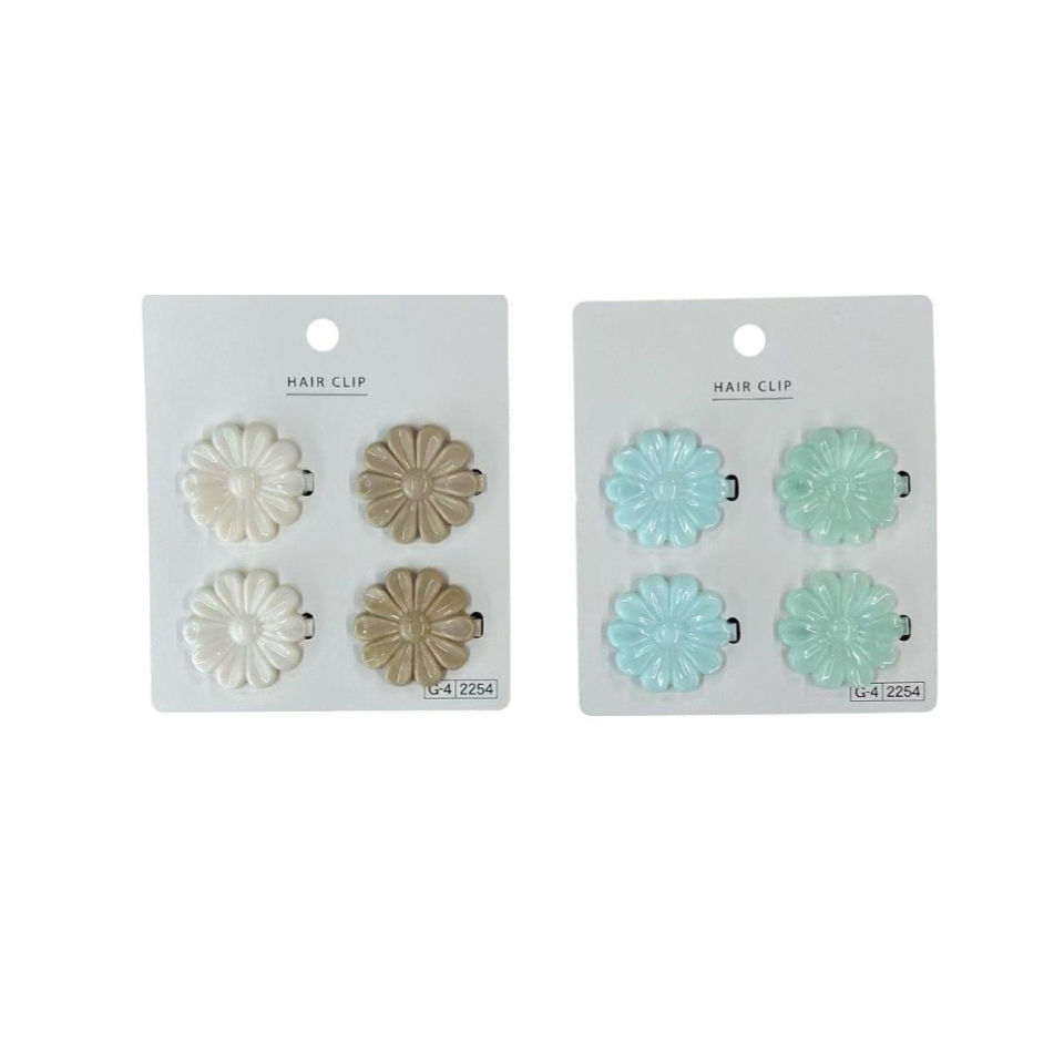 Marble Flower Hair Clip