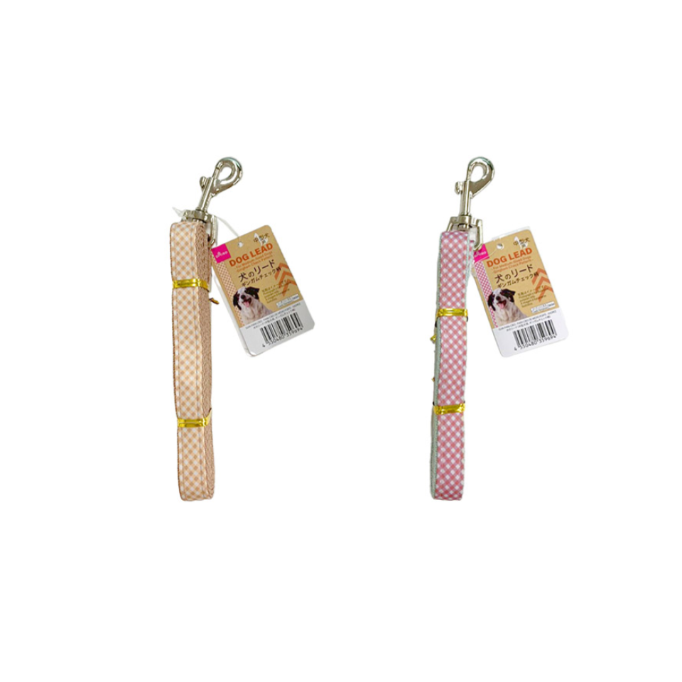 Dog Leash for Medium Sized Dogs Gingham Check Pattern